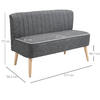 HOMCOM-Divano-2-Posti-Moderno-in-Tessuto-Senza-Braccioli-Struttura-e-Gambe-in-Legno-117x56.5x77cm-Grigio-Scuro