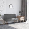 HOMCOM-Divano-2-Posti-Moderno-in-Tessuto-Senza-Braccioli-Struttura-e-Gambe-in-Legno-117x56.5x77cm-Grigio-Scuro