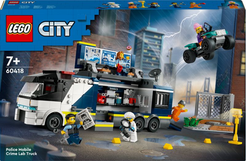 Camion-laboratorio-mobile-della-polizia---Lego-City-60418