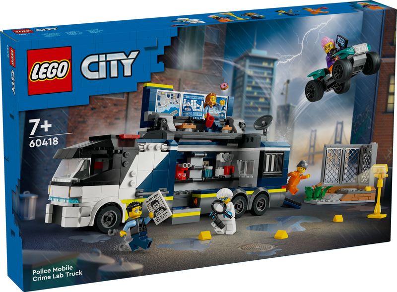 Camion-laboratorio-mobile-della-polizia---Lego-City-60418