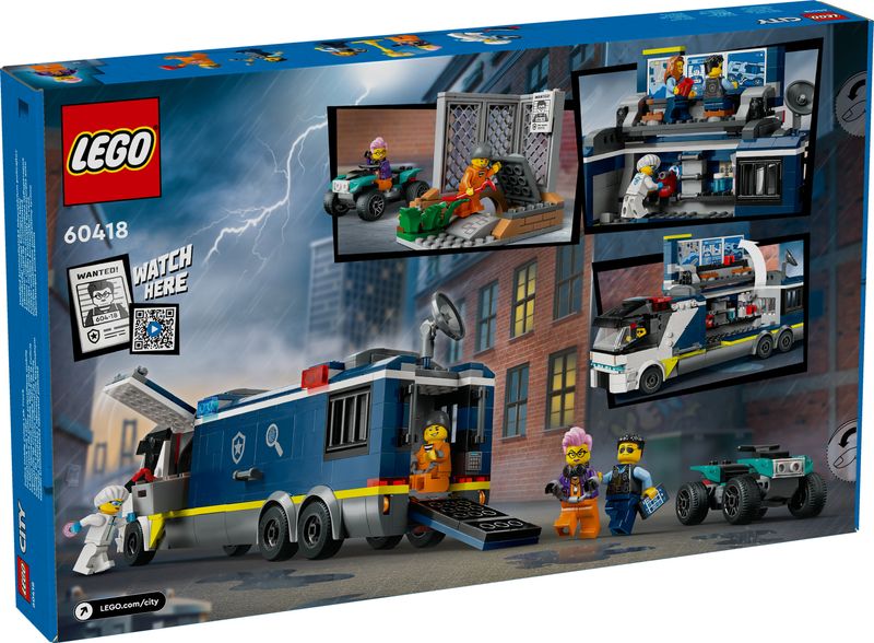 Camion-laboratorio-mobile-della-polizia---Lego-City-60418