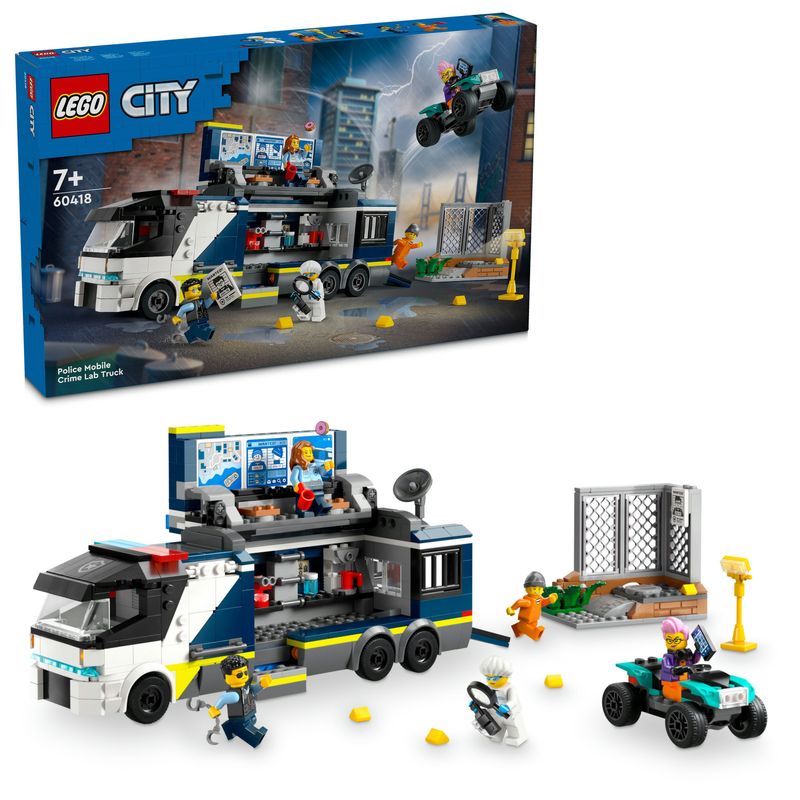 Camion-laboratorio-mobile-della-polizia---Lego-City-60418