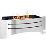 HOMCOM-Camino-Bioetanolo-in-Acciaio-Inox-3h-di-Combustione-con-Serbatoio-1.5L-e-Copertura-25m²-45x18x17-cm-Argento