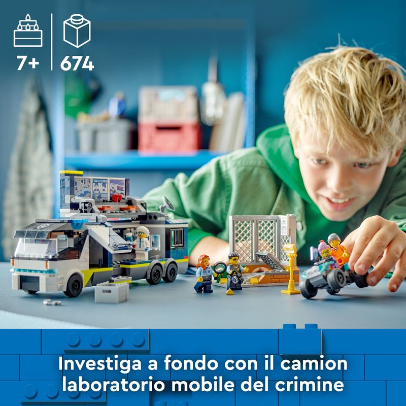 Camion-laboratorio-mobile-della-polizia---Lego-City-60418