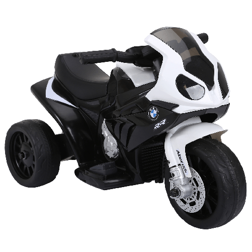 HOMCOM-Moto-Elettrica-per-Bambini-Max.-20kg-con-Licenza-BMW-Batteria-6V-Bianco-e-Nero