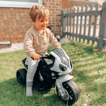 HOMCOM-Moto-Elettrica-per-Bambini-Max.-20kg-con-Licenza-BMW-Batteria-6V-Bianco-e-Nero