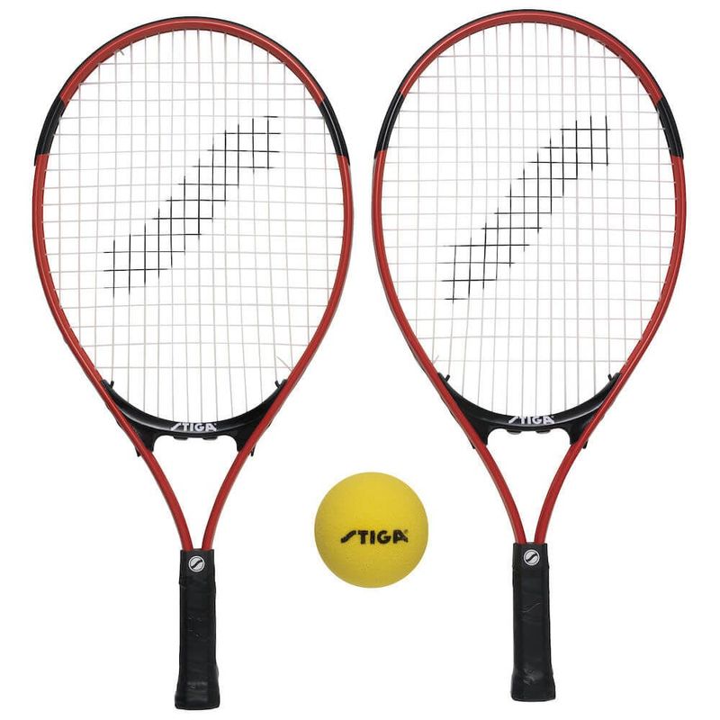 STIGA-Set-MINITENNIS-2-Racchette-JR-TECH-21-1-pallina-soft-e-rete-con-supporti