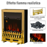 HOMCOM-Camino-Elettrico-da-Incasso-o-da-Terra-2000W-in-Plastica-e-Metallo-Oro--48.2×18.5×59.2cm