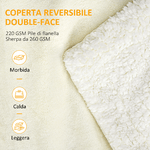 HOMCOM-Coperta-Double-Face-in-Flanella-220-GSM-e-Sherpa-260-GSM-per-Interno-ed-Esterno-203x152x0.5-cm-Crema