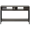 HOMCOM-Tavolo-Consolle-Stile-Vintage-Industriale-con-3-Ripiani-e-Telaio-in-Metallo-Grigio-e-Nero-120x23.5x75cm