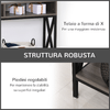 HOMCOM-Tavolo-Consolle-Stile-Vintage-Industriale-con-3-Ripiani-e-Telaio-in-Metallo-Grigio-e-Nero-120x23.5x75cm