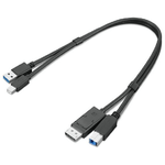 Lenovo 4X91D11453 cavo USB USB 3.2 Gen 1 (3.1 Gen 1) 0,43 m USB A USB B Nero