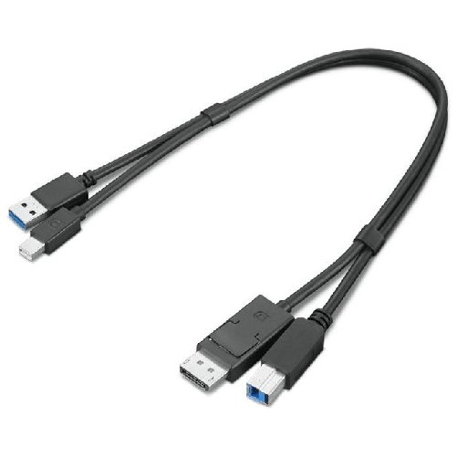 Lenovo-4X91D11453-cavo-USB-043-m-USB-3.2-Gen-1--3.1-Gen-1--USB-A-USB-B-Nero