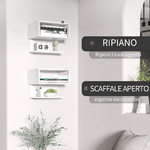 HOMCOM-Scaffale-a-Parete-Bianco-Set-2-Pezzi-in-MDF-con-Ripiano-Aperto-e-Piano-d-Appoggio-40x29.5x33.5-cm