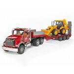 BRUDER-MACK-Granite-Low-loader-and-JCB-4CX