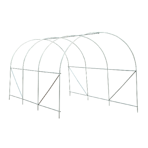 Outsunny-Serra-da-Giardino-a-Tunnel-4.5x2x2m-con-Copertura-in-PE-e-Tubi-in-Metallo-Bianco