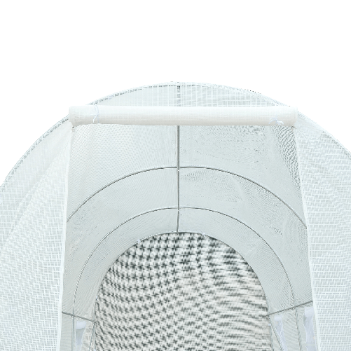 Outsunny-Serra-da-Giardino-a-Tunnel-4.5x2x2m-con-Copertura-in-PE-e-Tubi-in-Metallo-Bianco