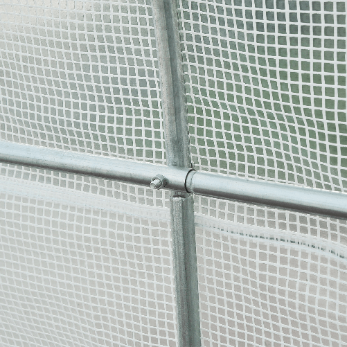 Outsunny-Serra-da-Giardino-a-Tunnel-4.5x2x2m-con-Copertura-in-PE-e-Tubi-in-Metallo-Bianco