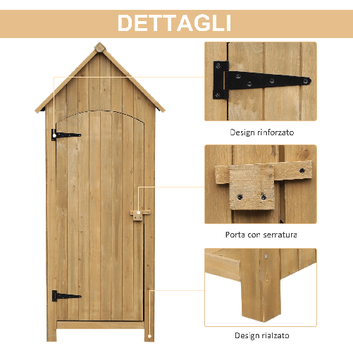 Outsunny-Casetta-in-Legno-da-Giardino-con-Anta-Armadio-da-Esterno-Porta-Attrezzi-da-Giardino-con-3-Mensole-77.5x54.2x179.5cm