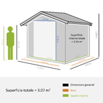 Outsunny-Casetta-da-Giardino-Porta-Attrezzi-con-Porte-Scorrevoli-e-Pareti-Effetto-Legno-152x235.7x208.7cm
