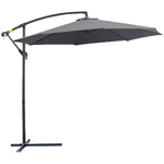 Outsunny-Ombrellone-da-Giardino-3x2.6-m-a-Braccio-e-Inclinabile-con-Manovella-in-Acciaio-e-Poliestere-Grigio