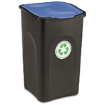 Stefanplast-Pattumiera-Ecogreen-37x37x56-50LT-Nero-Blu