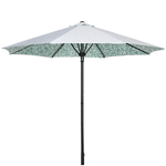 Outsunny Ombrellone da Giardino 3x2.5 m in Metallo a 2 Sezioni con 8 Stecche e Copertura in Poliestere