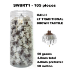 Set 105 Sottotasti Kailh Lt Brown Tactile