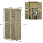 Outsunny-Casetta-in-Legno-da-Giardino-con-Tetto-Impermeabile-Armadio-da-Esterno-Porta-Attrezzi-da-Giardino-con-4-Scompartimenti-87x46.5x160cm