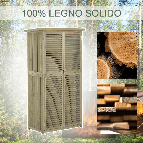 Outsunny-Casetta-in-Legno-da-Giardino-con-Tetto-Impermeabile-Armadio-da-Esterno-Porta-Attrezzi-da-Giardino-con-4-Scompartimenti-87x46.5x160cm