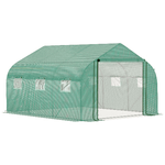 Outsunny-Serra-a-Tunnel-con-Copertura-PE-e-Struttura-in-Acciaio-Porta-Avvolgibile-e-6-Finestre-3.5x3x2m-Verde