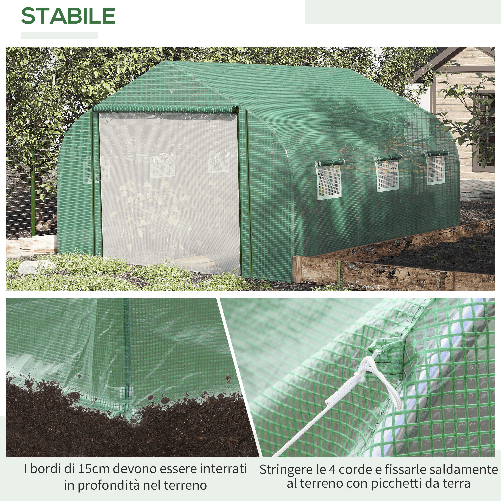 Outsunny-Serra-a-Tunnel-con-Copertura-PE-e-Struttura-in-Acciaio-Porta-Avvolgibile-e-6-Finestre-3.5x3x2m-Verde