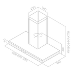 Elica-Moon-IX-A-90-691-m³-h-Cappa-aspirante-a-parete-Acciaio-inossidabile-C