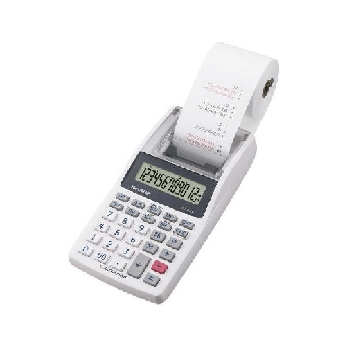 Sharp-EL-1611V-calcolatrice-Desktop-Calcolatrice-finanziaria-Grigio-Bianco