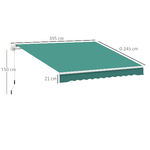 Outsunny-Tenda-da-Sole-per-Esterno-Avvolgibile-a-Manovella-in-Metallo-e-Alluminio-4x2.5m-Verde-Scuro