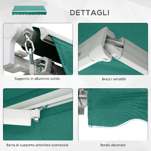 Outsunny-Tenda-da-Sole-per-Esterno-Avvolgibile-a-Manovella-in-Metallo-e-Alluminio-4x2.5m-Verde-Scuro