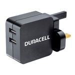 Duracell DRACUSB4-UK Caricabatterie per dispositivi mobili Universale Nero AC Interno