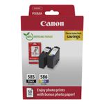 Canon PG-585/CL-586 PVP cartuccia d'inchiostro 2 pz Originale Nero Ciano Magenta Giallo (Canon PG-585/CL-586 PHOTO VALUE