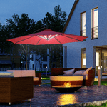 Outsunny-Ombrellone-da-Giardino-a-Braccio-Ø3x2.4--m-con-Manovella-e-8-Strisce-LED-a-Energia-Solare-Rosso-scuro