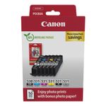 Canon PGI-530/CLI-531 PVP cartuccia d'inchiostro 6 pz Originale Nero Ciano Grigio Magenta Nero per foto Giallo (Canon PG