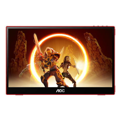 AOC-16G3-TV-e-monitor-portatile-Nero-Rosso-396-cm-15.6-TFT-1920-x-1080-Pixel--16G3-Gaming-Portable-