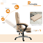 Vinsetto-Poltrona-Massaggiante-da-Ufficio-Altezza-Regolabile-e-Reclinabile-in-Similpelle-67x69x106.5-114.5cm-Beige