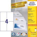 Avery Zweckform Avery 3483 etichetta autoadesiva Rettangolo Permanente Bianco 400 pz