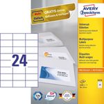 Avery 3474 etichetta autoadesiva Rettangolo Permanente Bianco 2400 pz