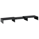 Vinsetto Supporto Monitor in MDF con Lunghezza e Angolazione Regolabile, 80-117x23.5x10 cm, Nero