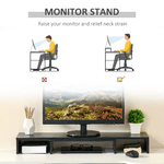Vinsetto-Supporto-Monitor-in-MDF-con-Lunghezza-e-Angolazione-Regolabile-80-117x23.5x10-cm-Nero