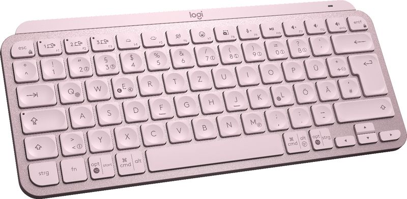 Logitech-MX-Keys-Mini-tastiera-Ufficio-RF-senza-fili--Bluetooth-QWERTZ-Tedesco-Rosa