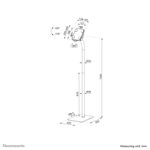 Neomounts-supporto-da-pavimento-per-tablet--Fl15-625Wh1-Tilt--And---Rotatable-Tablet-Floor-Stand---For-79-11-Tablets---W