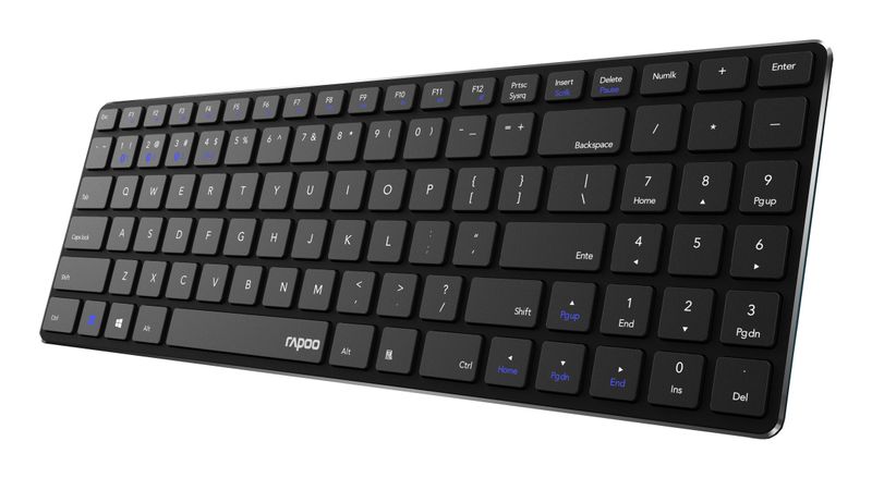 Rapoo-E9100M-tastiera-RF-Wireless-QWERTY-Nero