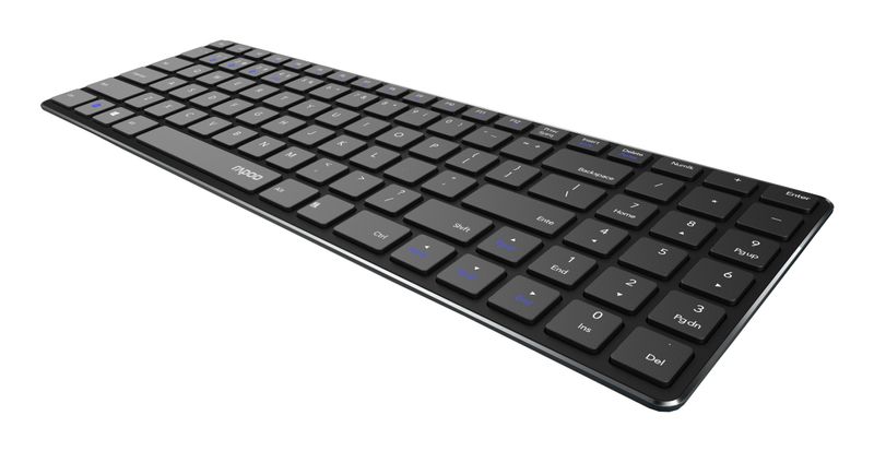 Rapoo-E9100M-tastiera-RF-Wireless-QWERTY-Nero